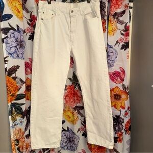 Levi's 501 Men’s Button-Fly White Denim Jeans